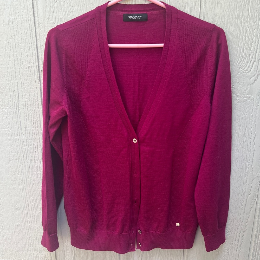Rich Burgundy Women's Cardigan